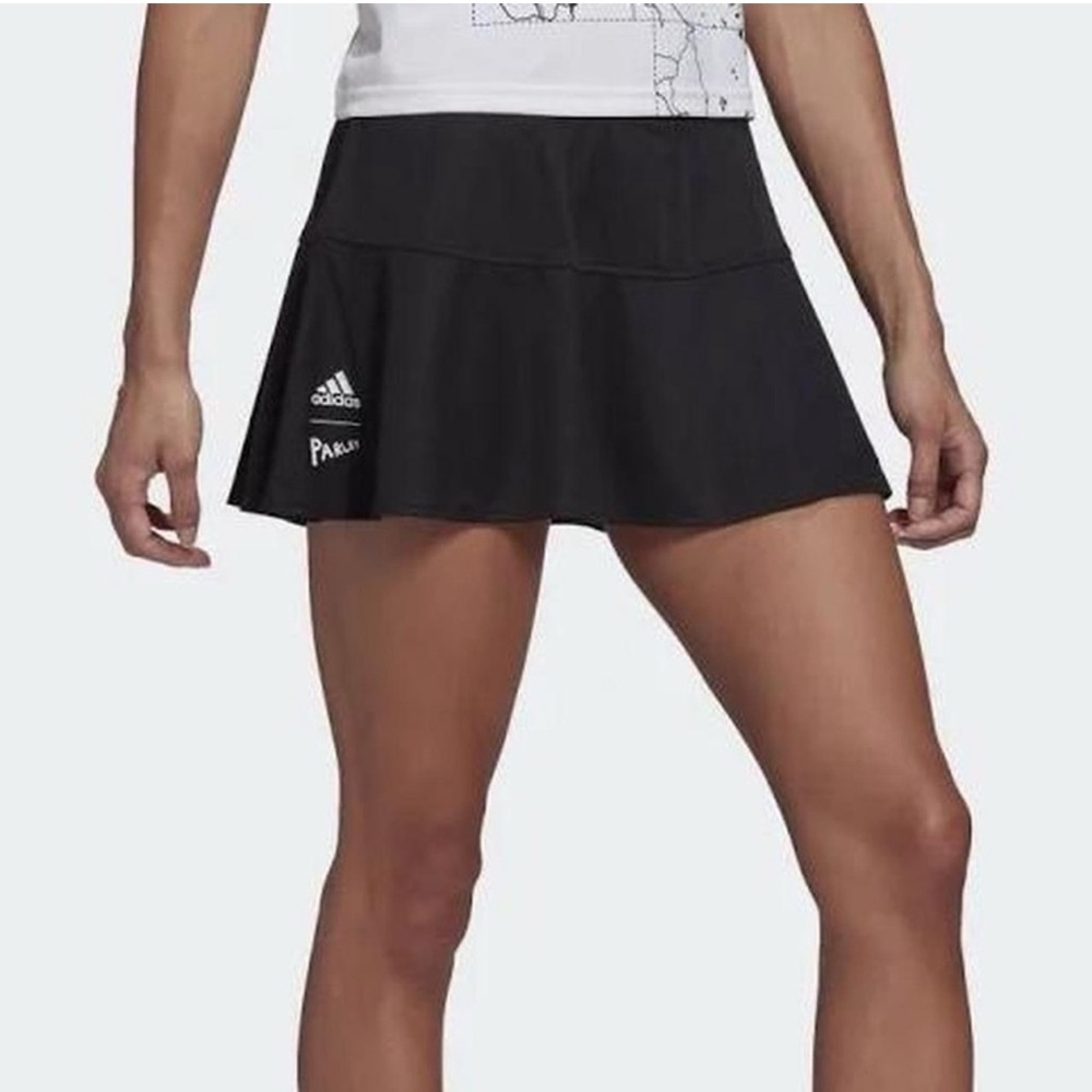 adidas Parley Black Tennis Skort with Logo